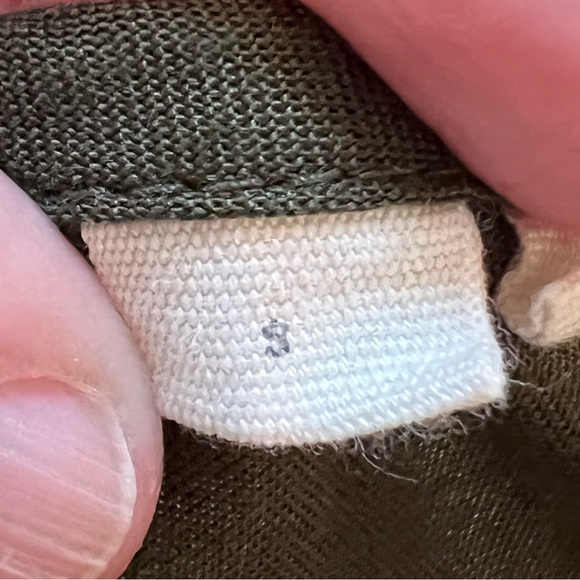 ⭐️ Esme & Esyllte Olive Ribbon Peasant Boho Bohemian Dress SMALL - Picture 14 of 14